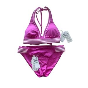 Trina Turk‎ Set Halter Top and Bottoms Pink Women's Size 8